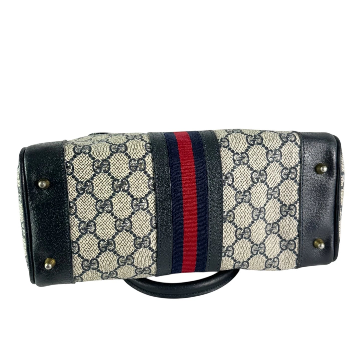 Vintage 70's Gucci Ophidia GG Supreme Satchel – Navy Blue (Sherry Line)