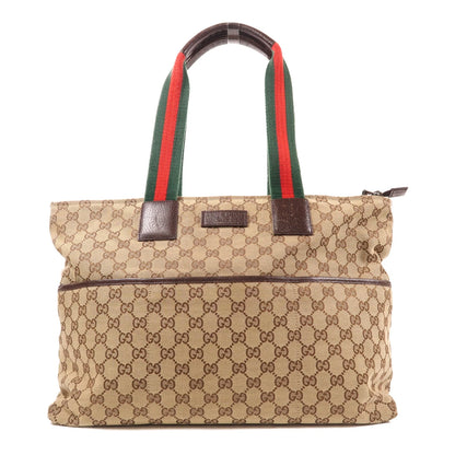 GUCCI GG Shoulder Bag 155524 – Canvas Brown (Pre‑owned, Good)