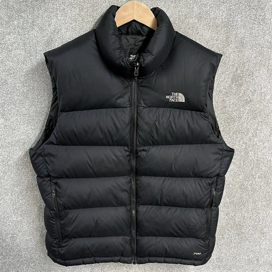 The North Face Gilet – Men's Large Black Nuptse 700 Down Body Warmer