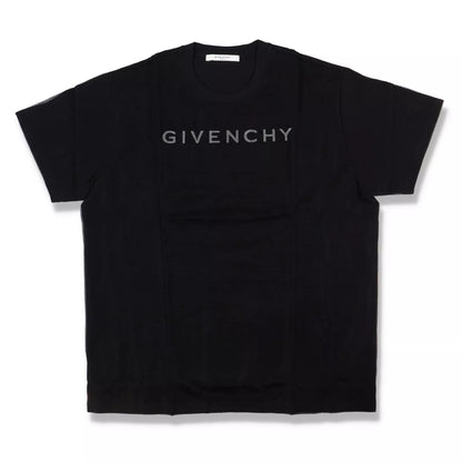 Givenchy Black Embroidered Logo Mesh Overlay Oversized T-Shirt (XXL, SS20)