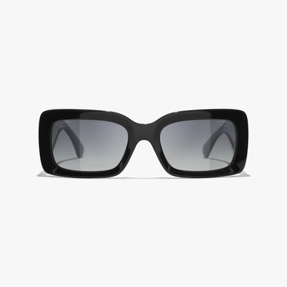 CHANEL 5534 Black Rectangle Sunglasses – Unisex – 54mm