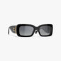 CHANEL 5534 Black Rectangle Sunglasses – Unisex – 54mm