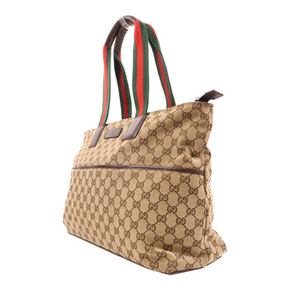 GUCCI GG Shoulder Bag 155524 – Canvas Brown (Pre‑owned, Good)