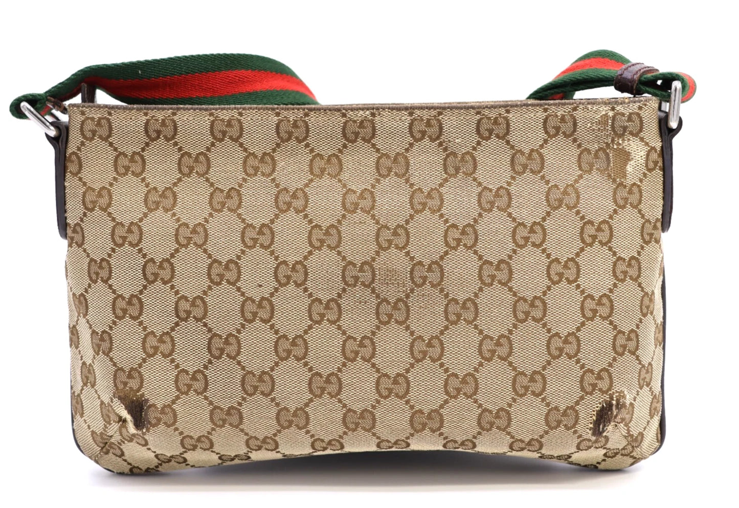 Gucci GG Canvas Sherry Crossbody Bag – Brown (189749 Authentic Pre-owned)