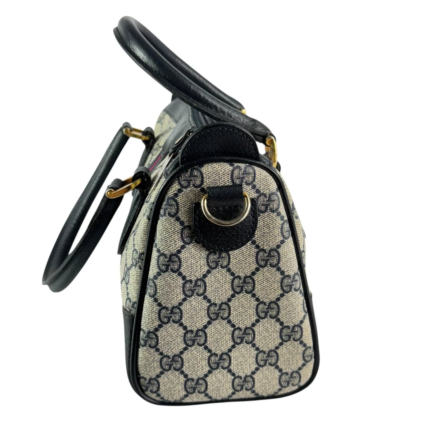 Vintage 70's Gucci Ophidia GG Supreme Satchel – Navy Blue (Sherry Line)