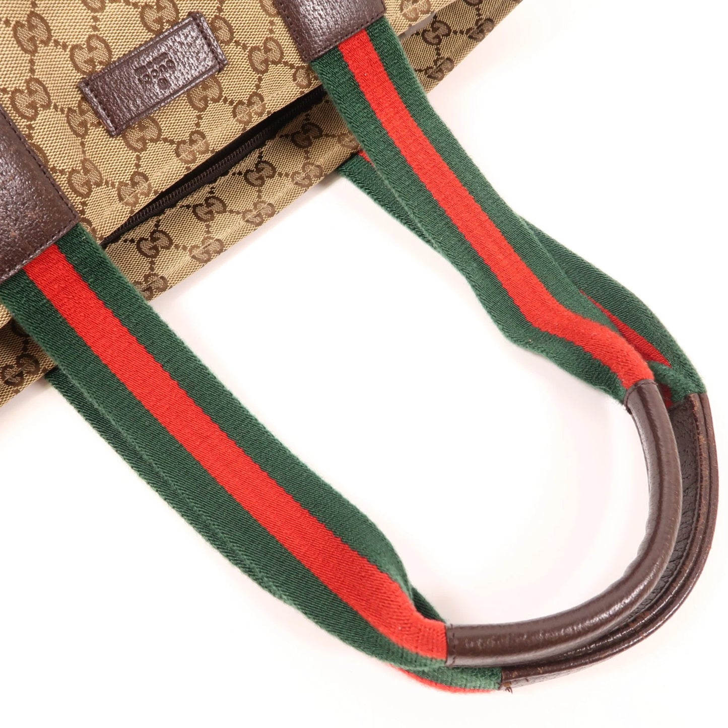 GUCCI GG Shoulder Bag 155524 – Canvas Brown (Pre‑owned, Good)