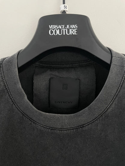 Givenchy Barbed Wire T-Shirt – Slim Fit Black Faded Grey (Size S)