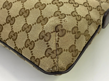 Gucci GG Canvas Sherry Crossbody Bag – Brown (189749 Authentic Pre-owned)
