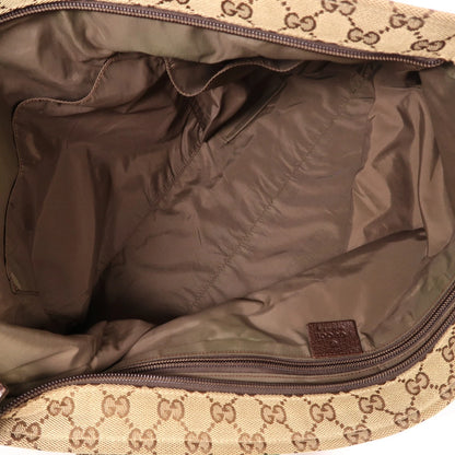 GUCCI GG Shoulder Bag 155524 – Canvas Brown (Pre‑owned, Good)