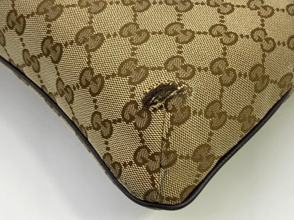 Gucci GG Canvas Sherry Crossbody Bag – Brown (189749 Authentic Pre-owned)