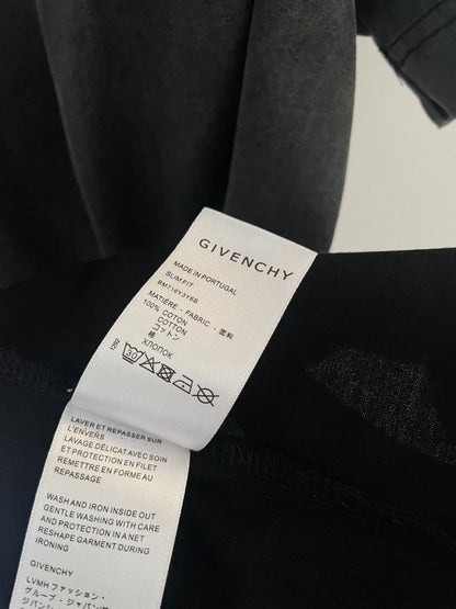 Givenchy Barbed Wire T-Shirt – Slim Fit Black Faded Grey (Size S)