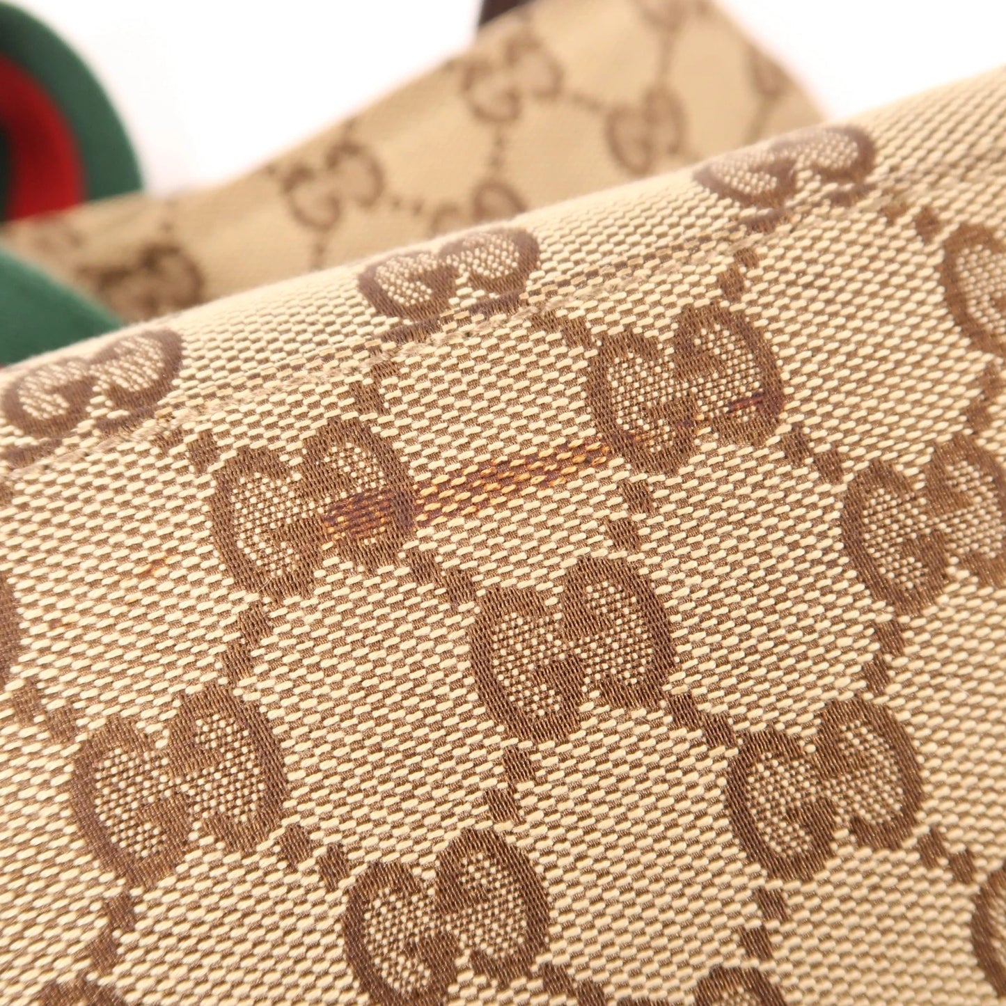 GUCCI GG Shoulder Bag 155524 – Canvas Brown (Pre‑owned, Good)
