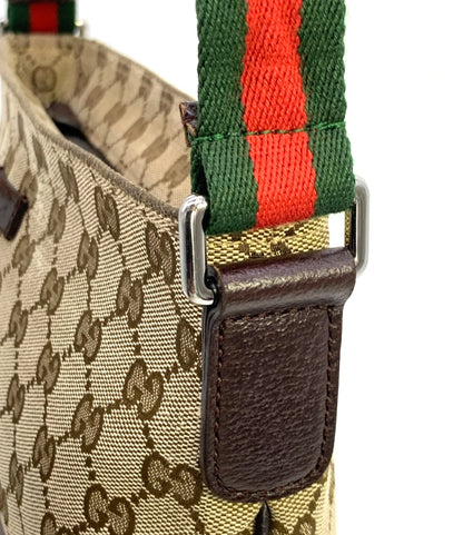 Gucci GG Canvas Sherry Crossbody Bag – Brown (189749 Authentic Pre-owned)