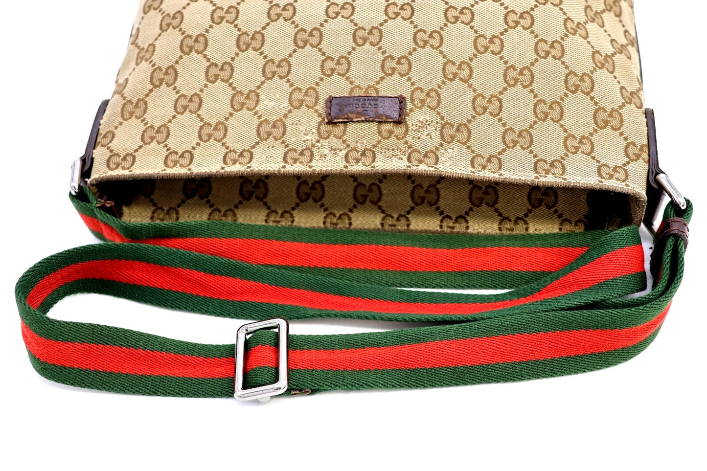 Gucci GG Canvas Sherry Crossbody Bag – Brown (189749 Authentic Pre-owned)
