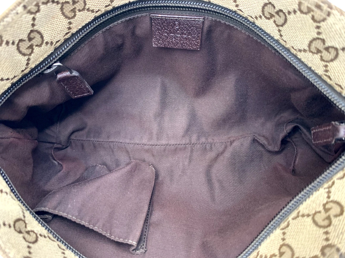 Gucci GG Canvas Sherry Crossbody Bag – Brown (189749 Authentic Pre-owned)