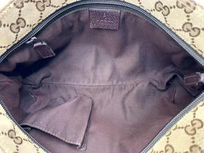 Gucci GG Canvas Sherry Crossbody Bag – Brown (189749 Authentic Pre-owned)