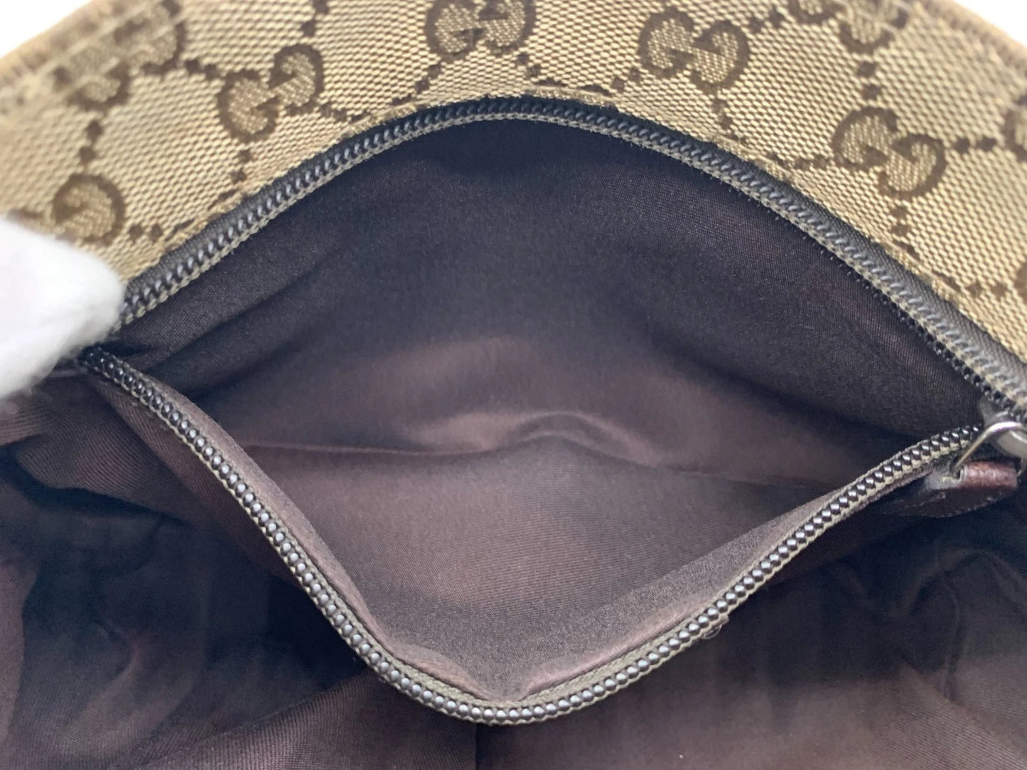 Gucci GG Canvas Sherry Crossbody Bag – Brown (189749 Authentic Pre-owned)